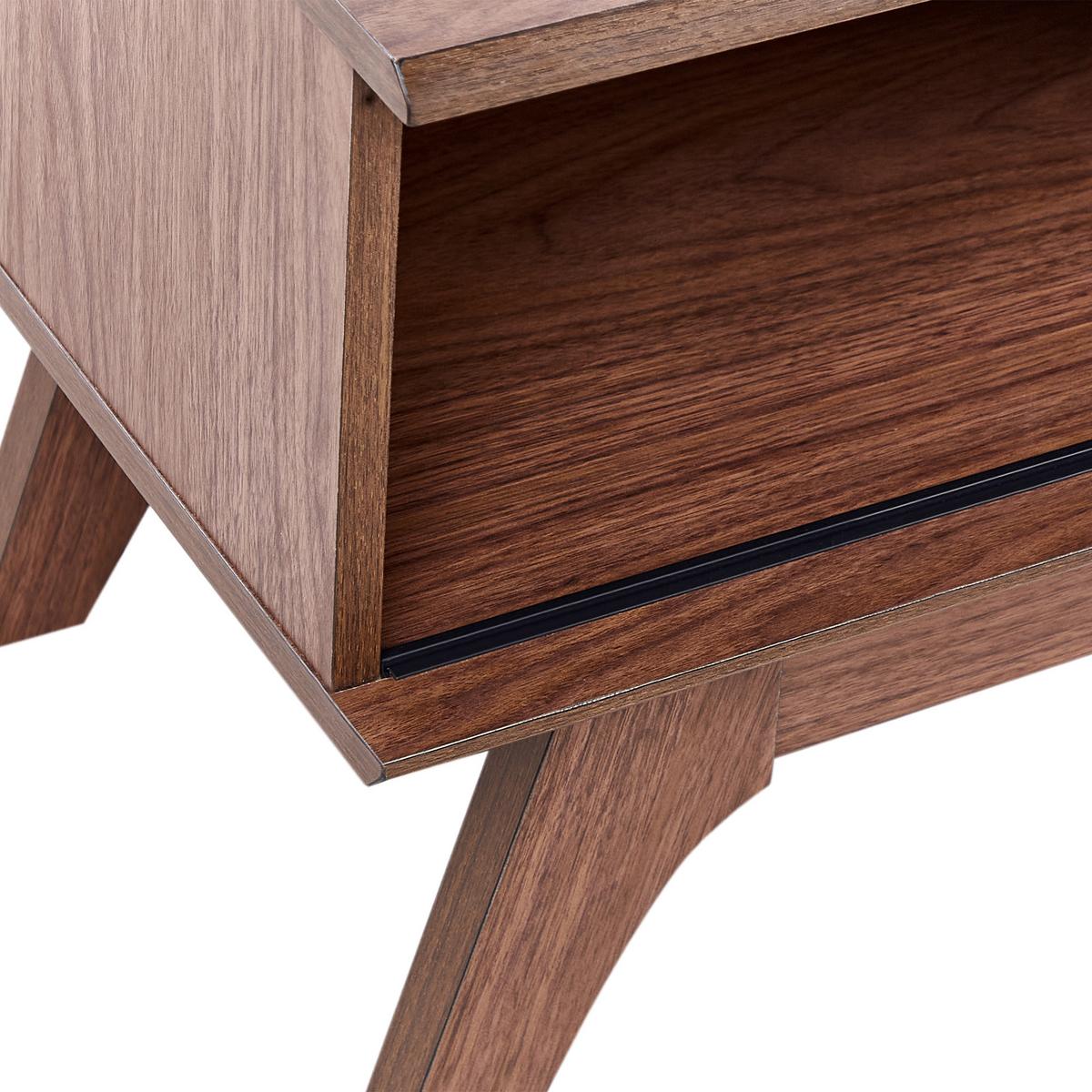TV-MÖBEL Dunkelbraun Toledo - Braun, Holzwerkstoff (180/44/40cm) - Beliani