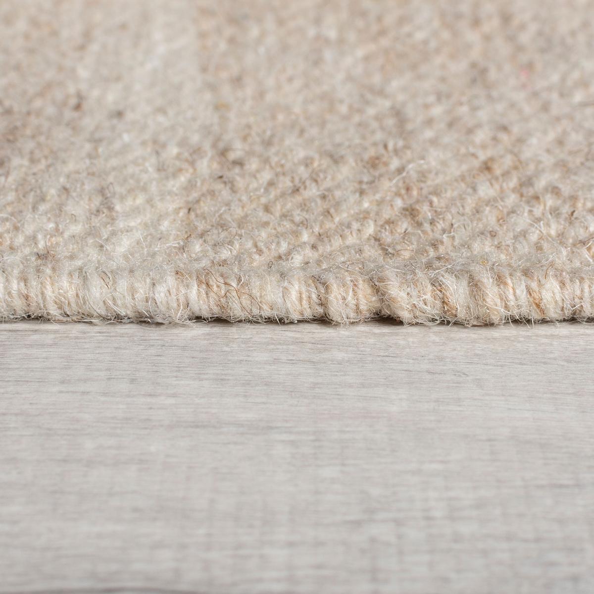 WOLLTEPPICH FOWEY, abstrakt, Natur-Beige, 120 x 170 cm - Beige, Textil (120/170cm) - KADIMA DESIGN