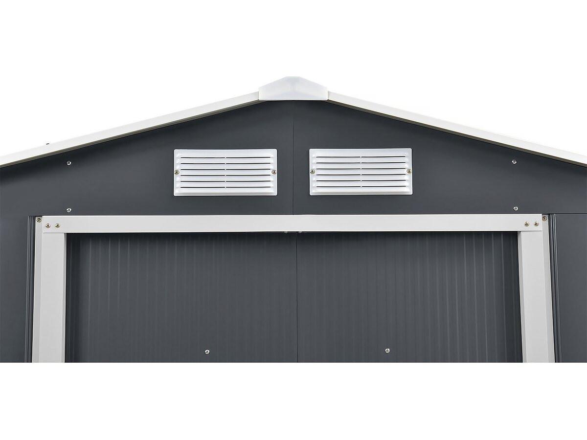 METALL-GARTENHAUS vegas Grau - Grau, Metall (330/210/372cm) - Habitat Garten