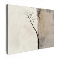 LEINWANDBILD Wabi sabi - Pflanze - Beige Wandbilder 80x60 cm - Taupe, Textil (80/60cm) - MuchoWow