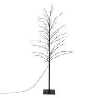 LED-BAUM 150 cm 360LED Warmweiß Timer Außen Flexibel Zweige - Schwarz, Kunststoff (60/150/60cm) - ECD-Germany
