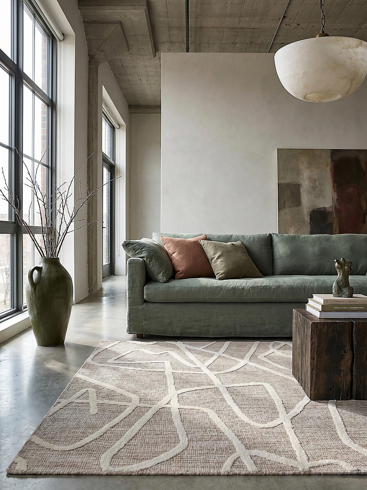 TEPPICH ARLEN, abstrakt, Taupe, 120 x 170 cm - Beige, Textil (170/120cm) - KADIMA DESIGN