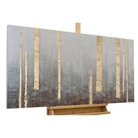 ACRYLBILD HANDGEMALT 120/60 cm - Grau, Holz/Textil (120/60cm) - KUNSTLOFT