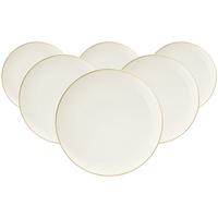 SPEISETELLER Savona Fine Diamond creme ø 27,7 cm 6er Set - Creme, Keramik (27.7cm) - Seltmann Weiden