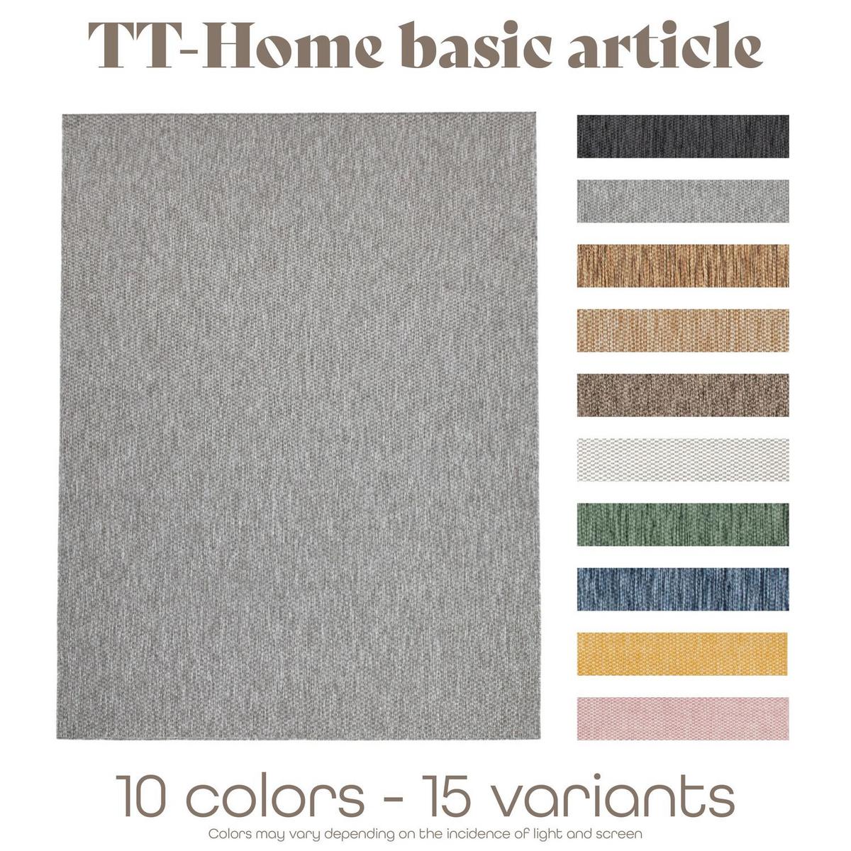 OUTDOORTEPPICH Grau 200 x 280 cm - Grau, Kunststoff (200/280cm) - TT Home