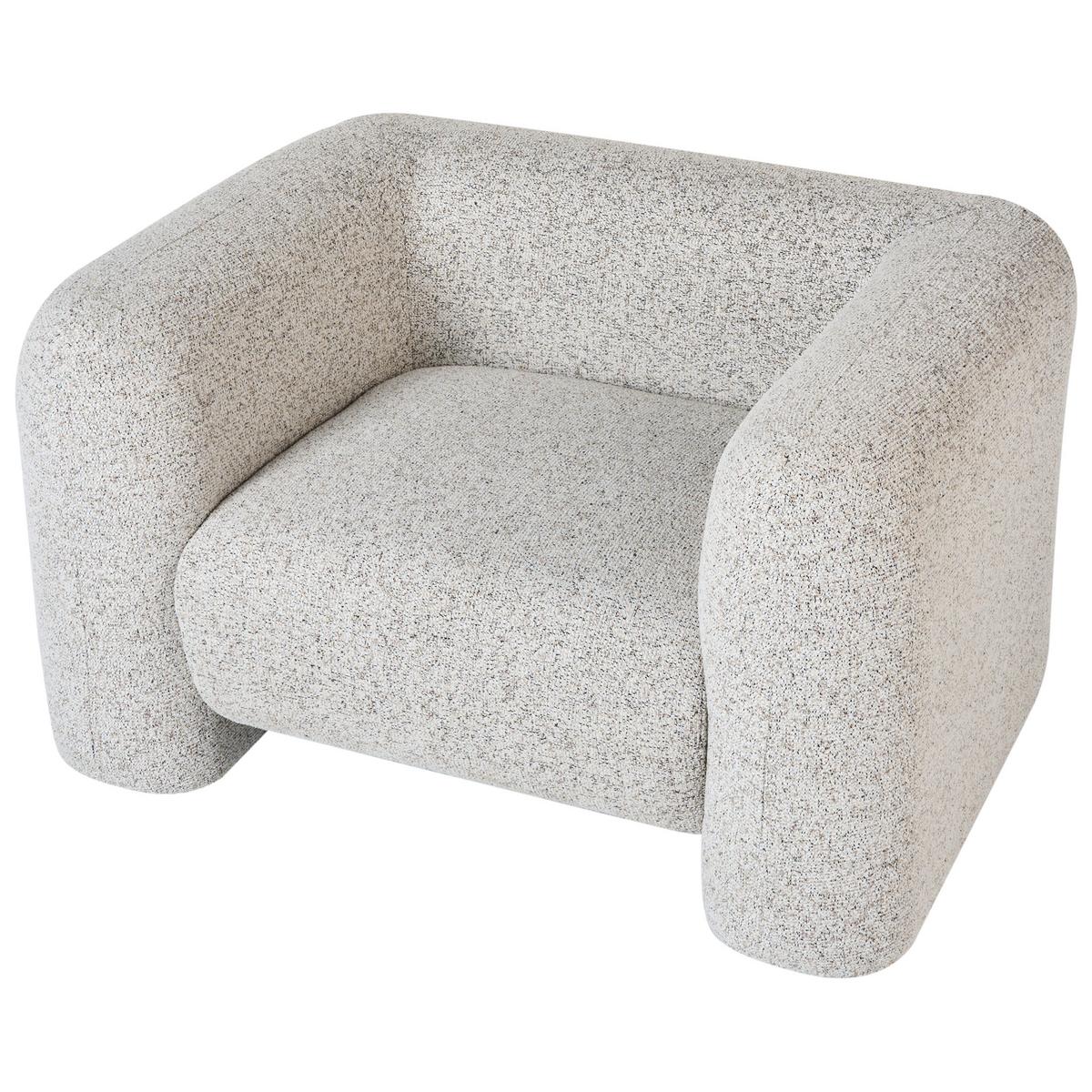 SESSEL Beige Leiren - Beige, Textil (110/66/87cm) - Beliani