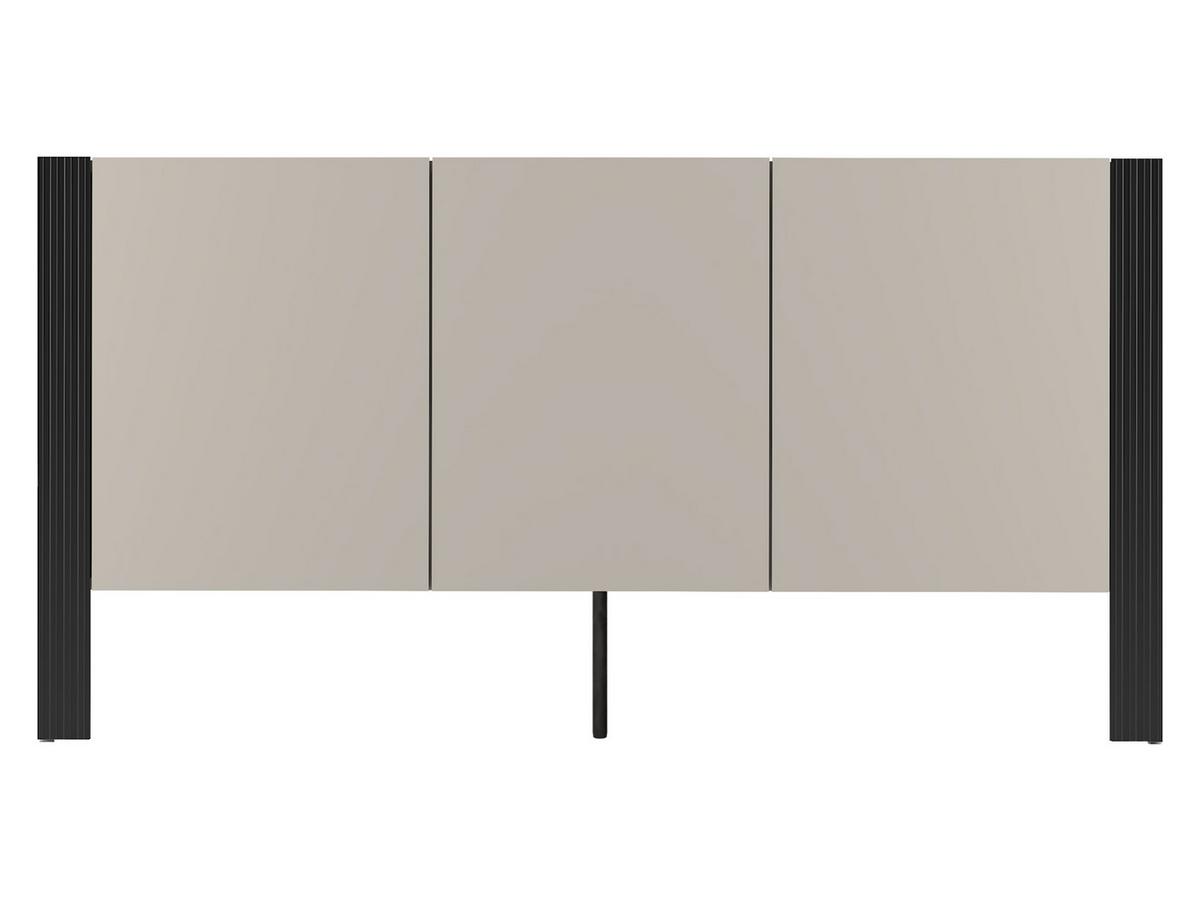 KOMMODE 150 3D Tore 03 - Kaschmir/Schwarz, Holzwerkstoff (151/79/41cm) - MIRJAN24