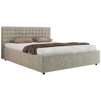 POLSTERBETT PAVO CLASSIC 160/200 - Beige Strukture - Multipocket-Matratze - Beige, Textil (160/200cm) - MKS