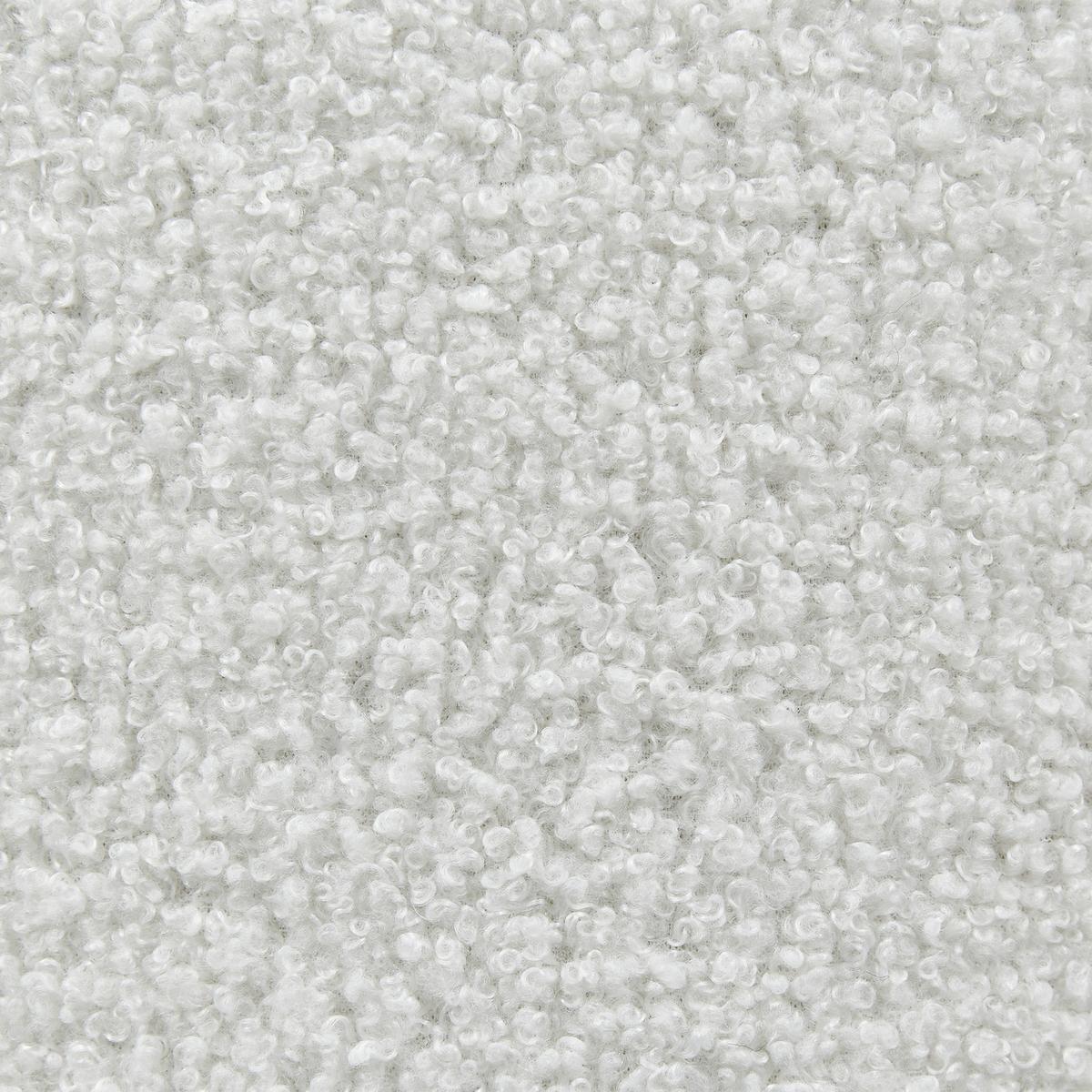 POUF mit Stauraum Bouclé Cremeweiß Maryland - Weiß, Textil (38/40/38cm) - Beliani