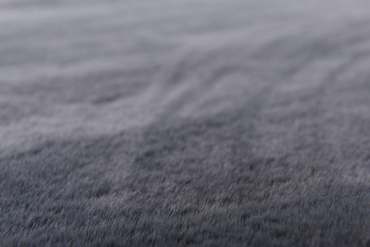 KUNSTFELLTEPPICH Chiara 60x135 cm - Anthrazit, Textil (60/135cm) - Gino Falcone