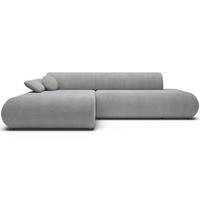 ECKSOFA Armone Grau Chenille - Schwarz/Grau, Kunststoff/Textil (286/173.5cm) - Selsey