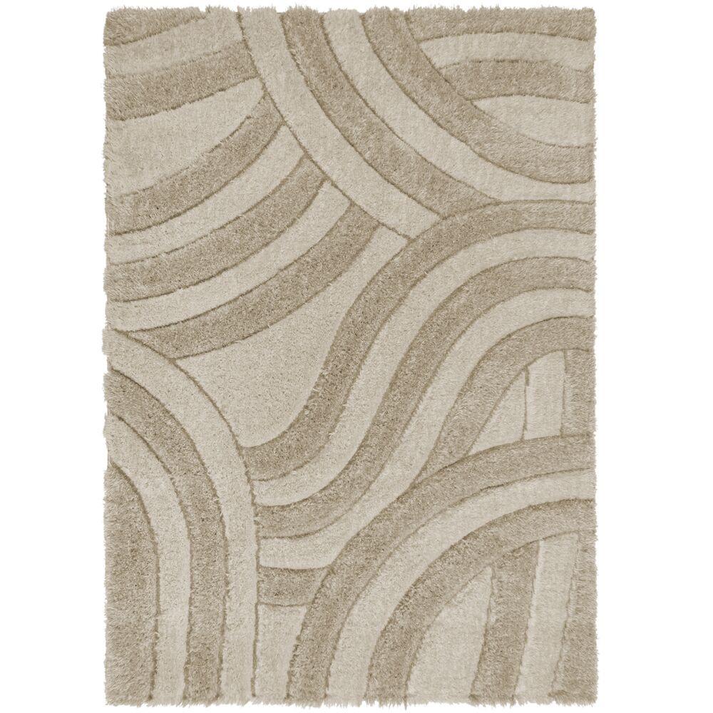 TEPPICH NADD, abstrakt, Natur, 120 x 170 cm - Beige, Textil (120/170cm) - KADIMA DESIGN