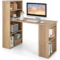 SCHREIBTISCH 120cm Holz - Rot, Holz (52/122/120cm) - COSTWAY