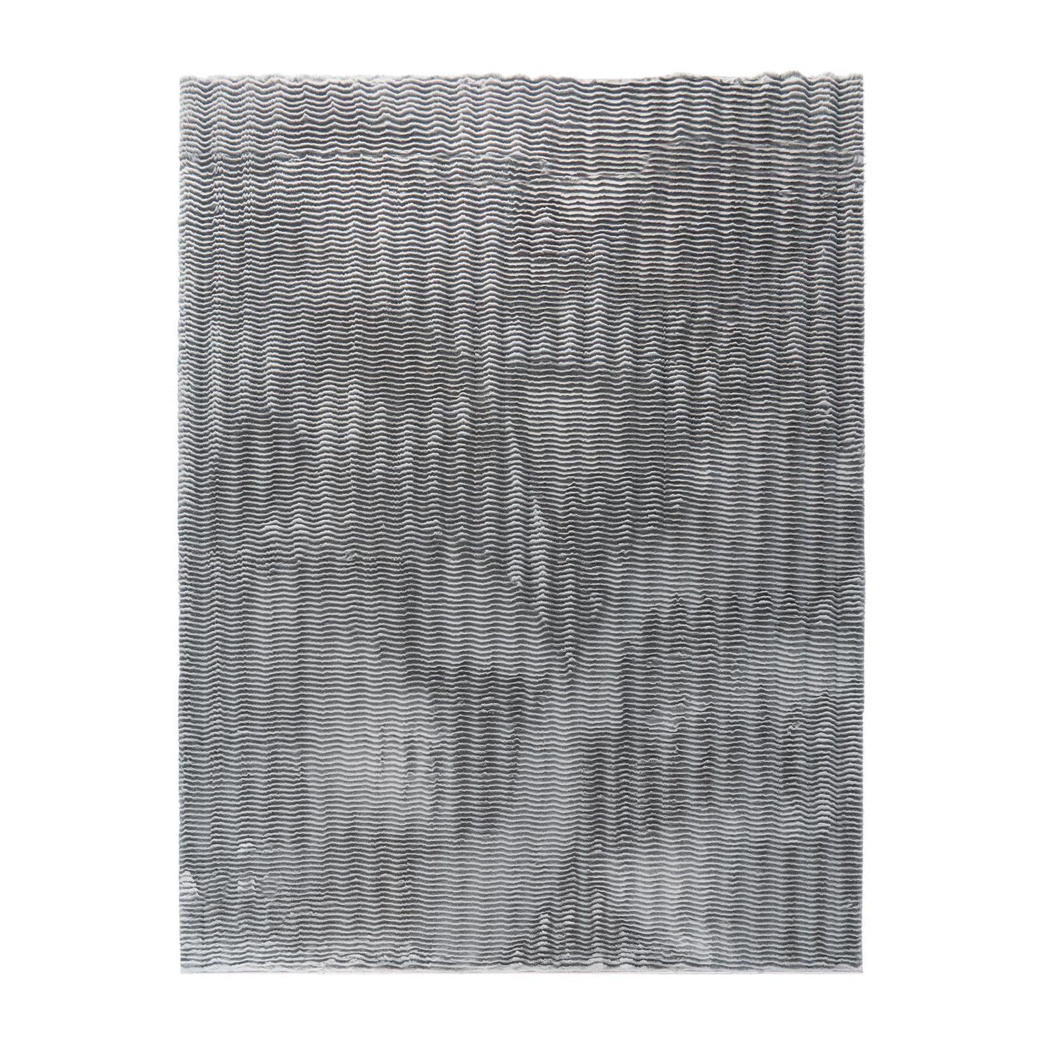 HOCHFLORTEPPICH Rauten Grau 120 x 160 cm - Grau, Kunststoff (120/160cm) - TT Home