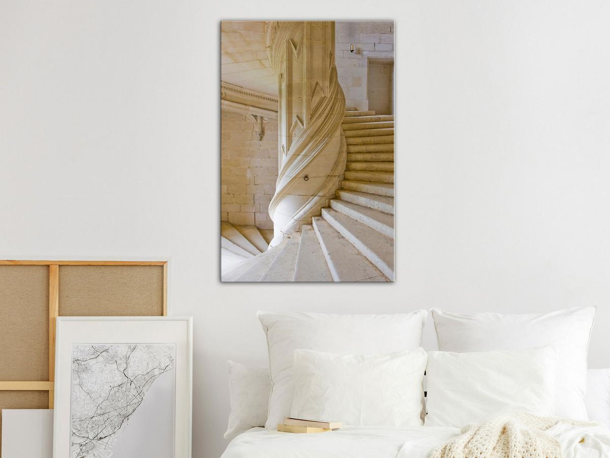 KUNSTDRUCK Beige 40/60 cm - Beige/Grau, Textil (40/60cm) - KUNSTLOFT
