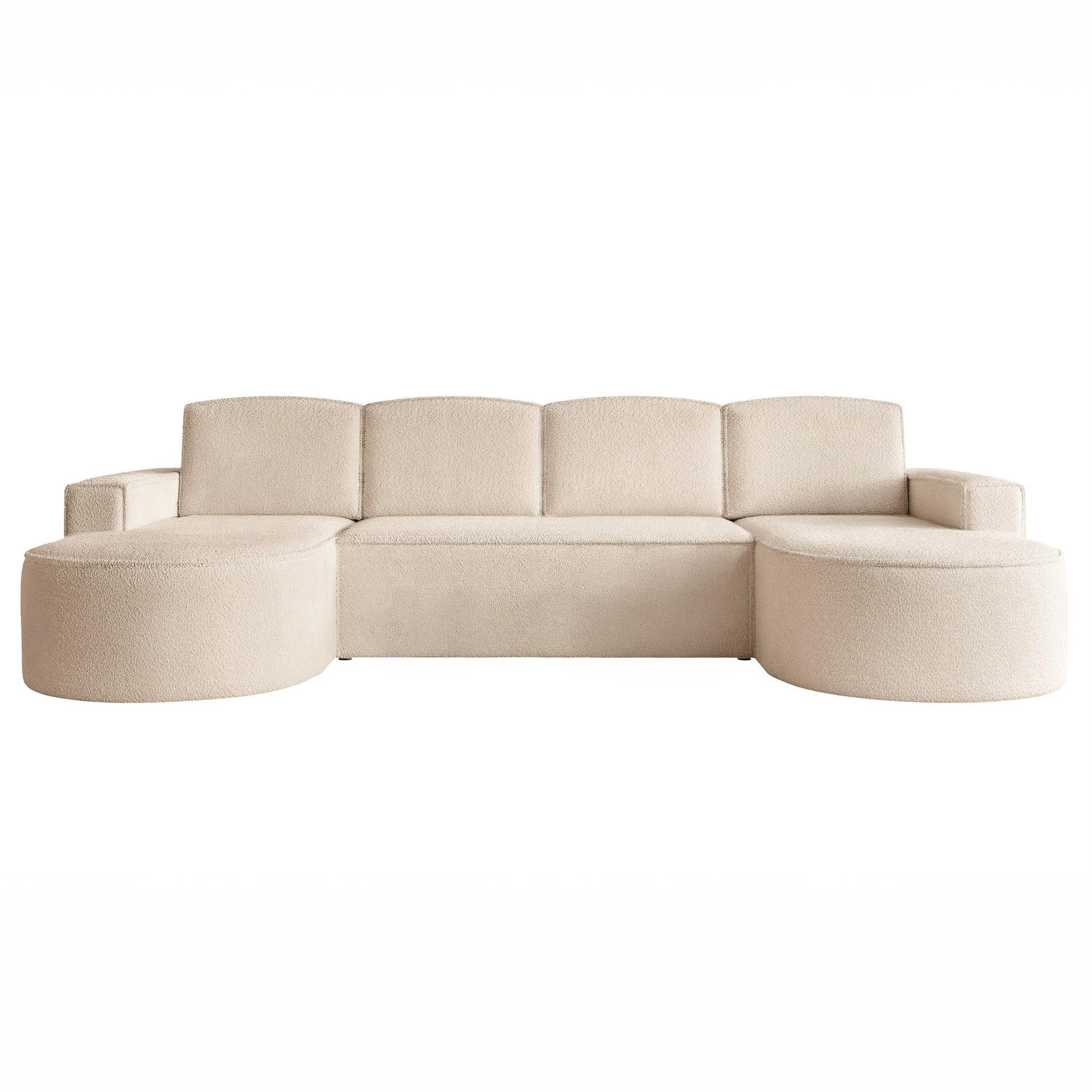 WOHNLANDSCHAFT Arlet Schlaffunktion - Beige, Holzwerkstoff/Textil (316/88/157cm) - Fun Möbel