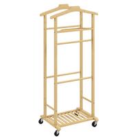 KLEIDERSTÄNDER Bambus Naturholz - Naturfarben, Holz (33.7/105.5/47cm) - HOMCOM