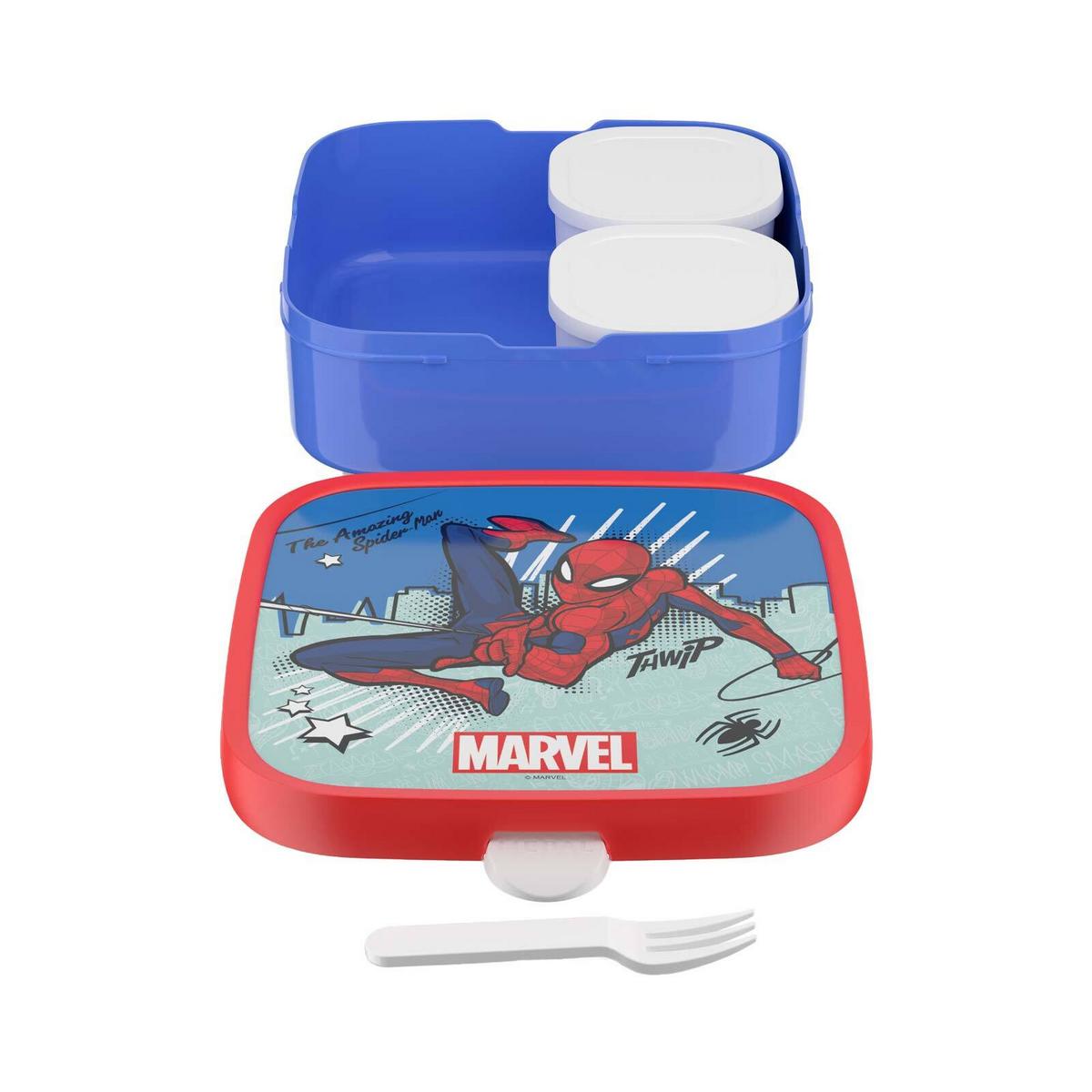 BROTDOSE XL Campus (2025) Spiderman 1,3 l - Blau/Rot, Kunststoff (18.2/6.1/18.2cm) - Mepal