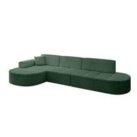 ECKSOFA Ottomane Links TARO-L2 - 328x171x79,5 cm Grün - Grün, Holzwerkstoff/Textil (328/171cm) - ALTDECOR