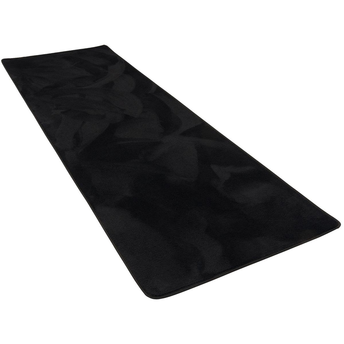 LUXUS SUPER SOFT HOCHFLOR LANGFLOR TEPPICH LÄUFER DELUXE - Schwarz, Textil (80/240cm) - Snapstyle