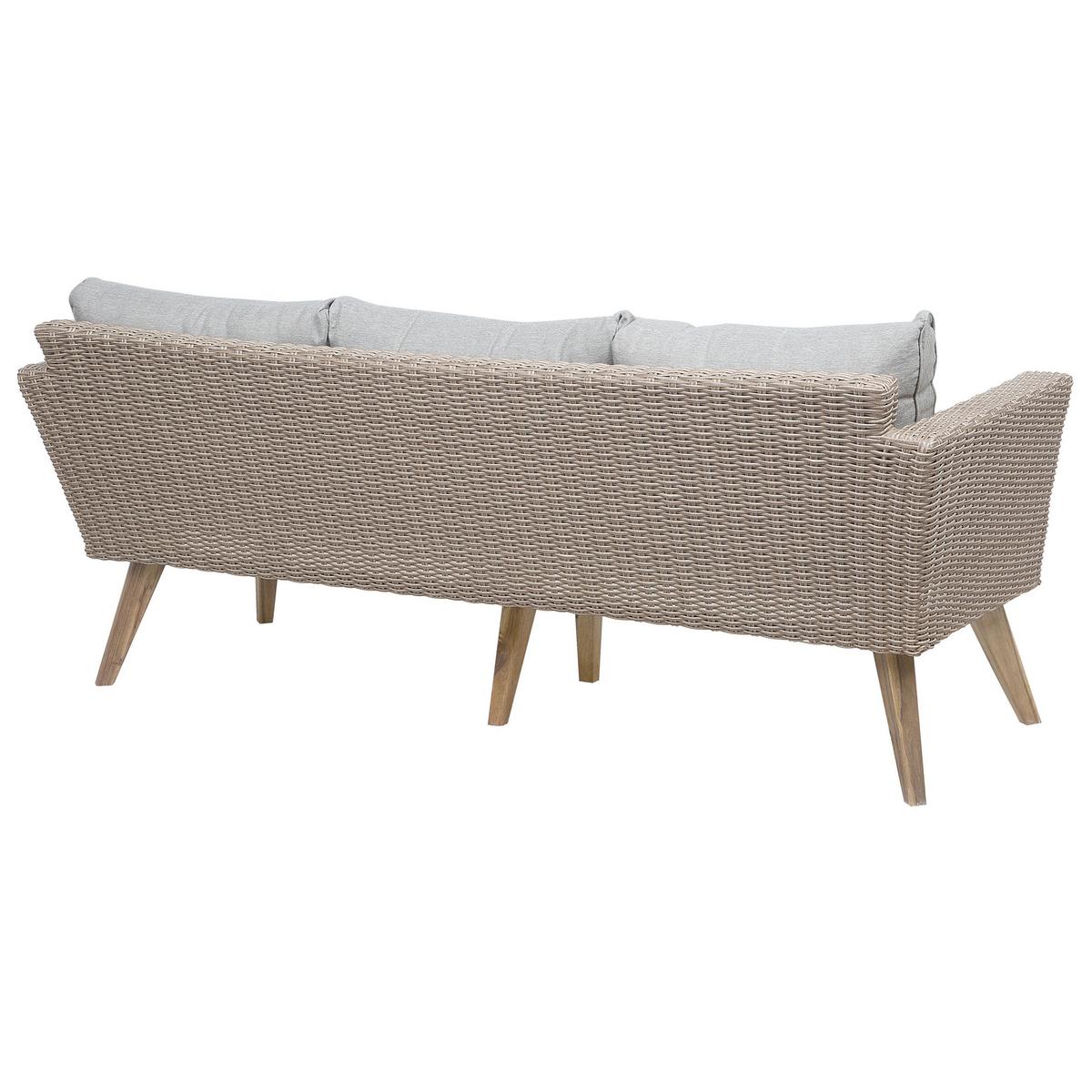 LOUNGE SET-5-Sitzer beige Vittoria - Beige, Kunststoff - Beliani