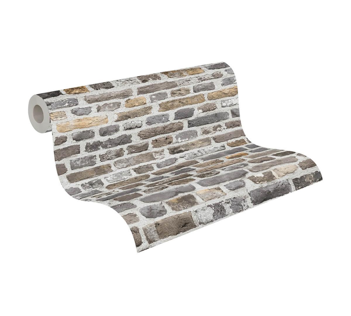 VLIESTAPETE Grau 53/1005 cm - Braun, Textil (53/1cm) - KUNSTLOFT