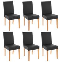 ESSZIMMERSTUHL Schwarz 6er-Set - Schwarz, Textil (43/90/56cm) - MCW
