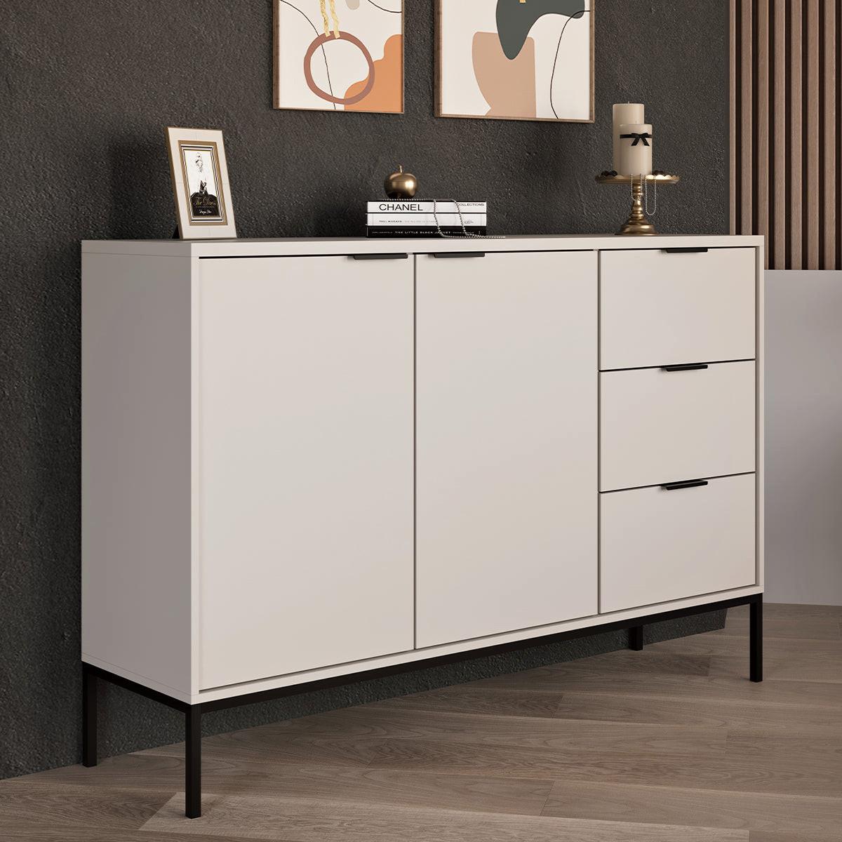 SIDEBOARD Seattle Kaschmir - Beige, Holzwerkstoff (150/100.4/40cm) - Petits-meubles