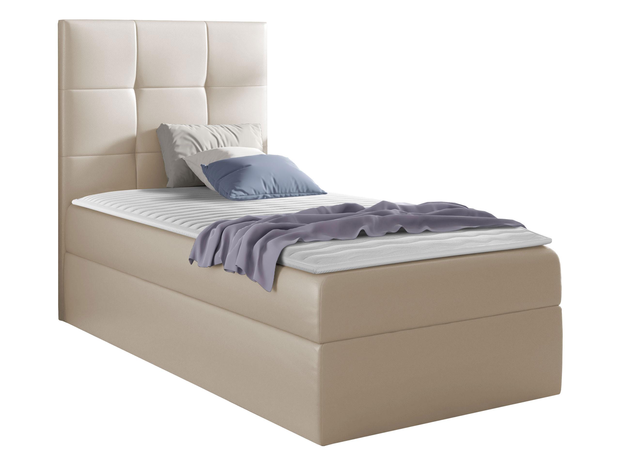 BOXBETT Mini 2, Seite zum Öffnen des Bettkastens: Links - H3 - Creme, Holz (90/200cm) - MIRJAN24