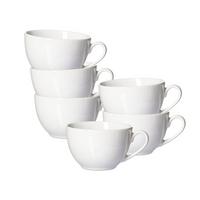 KAFFEETASSEN Volos weiß 220 ml 6er Set - Weiß, Keramik (0.22L) - Ritzenhoff Breker