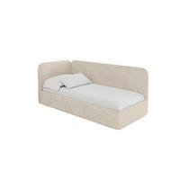 EINZELLBETT Jugendbett mit Bettkasten, Rechts - ELSY 80x200 Beige - Naturfarben, Holzwerkstoff/Textil (80/200cm) - ALTDECOR