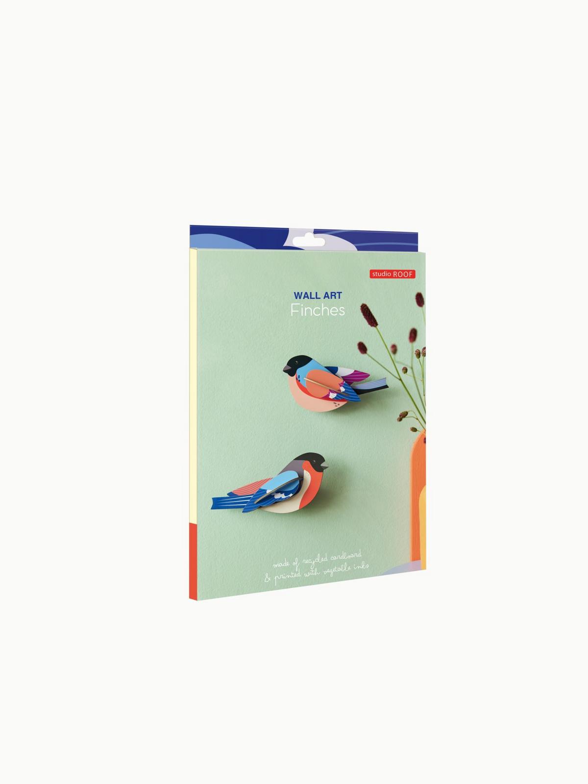 WANDDEKO Gimpel 4/7 cm - Multicolor, Wellpappe (4/7/15cm) - Studio Roof