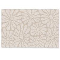 FUSSMATTE Floral - Druck - Beige - Braun - Minimalistisch Schmutzfangmatte 60x40 cm - Sandfarben, Kunststoff (60/0.4cm) - MuchoWow