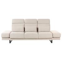 3-SITZER-SOFA Stoff Beige Ikast - Beige, Textil (255/87/105cm) - Beliani