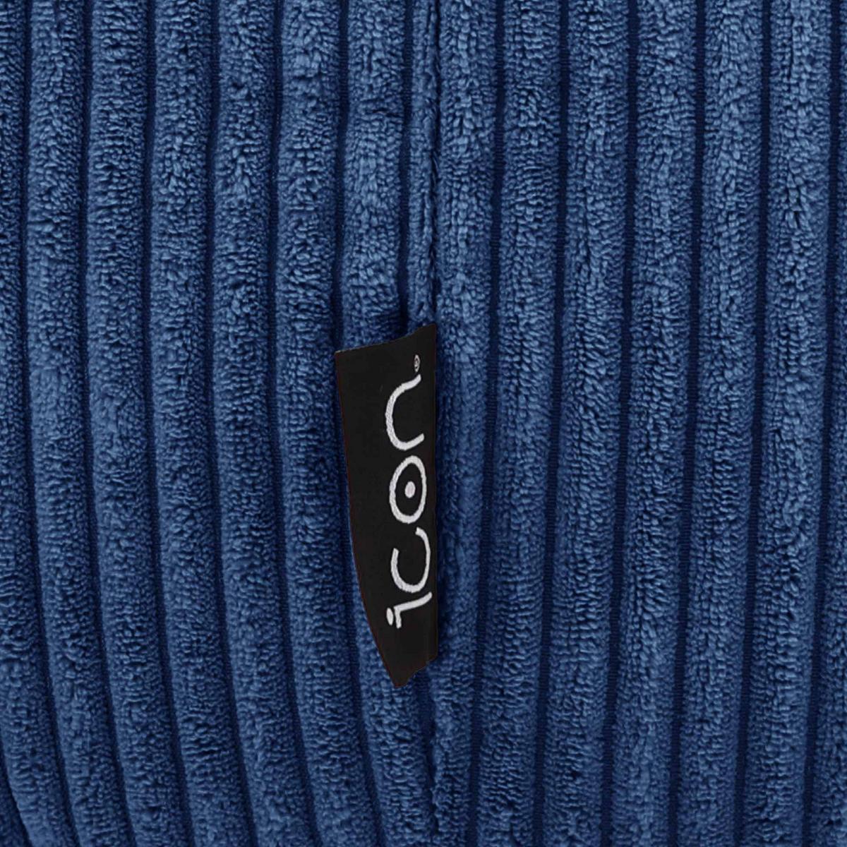 SITZSACK Dalton mit Hocker - Blau, Textil (82/76/82cm) - icon