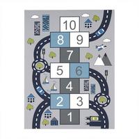 KINDERTEPPICH Grau 200 x 290 cm - Grau, Kunststoff (200/290cm) - TT Home