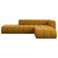 ECKSOFA modulares Sofa Zuvon-L1 - 296x177x70 cm Senfgelb - Currygelb, Holzwerkstoff/Textil (296/177cm) - ALTDECOR