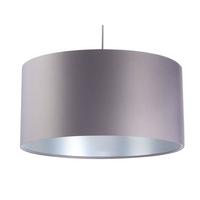 HÄNGELEUCHTE Grau 40/20 cm - Silberfarben/Grau, Kunststoff (40/0.4/20cm) - ONZENO