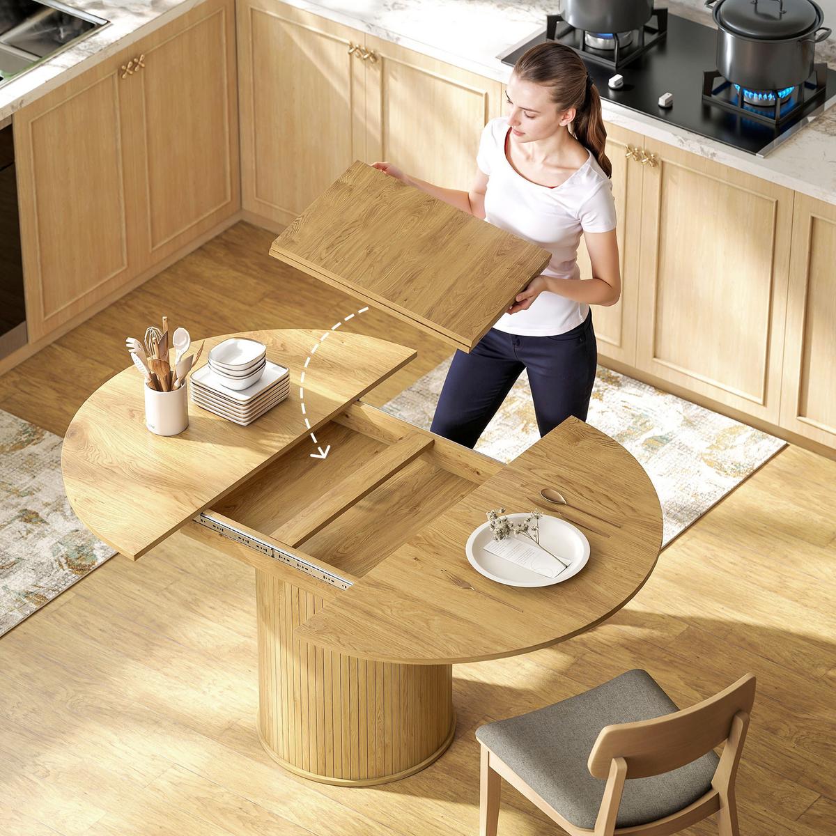 ESSTISCH Dylos 150/110/75 cm - Braun, Holz (150/110/75cm) - ZMH