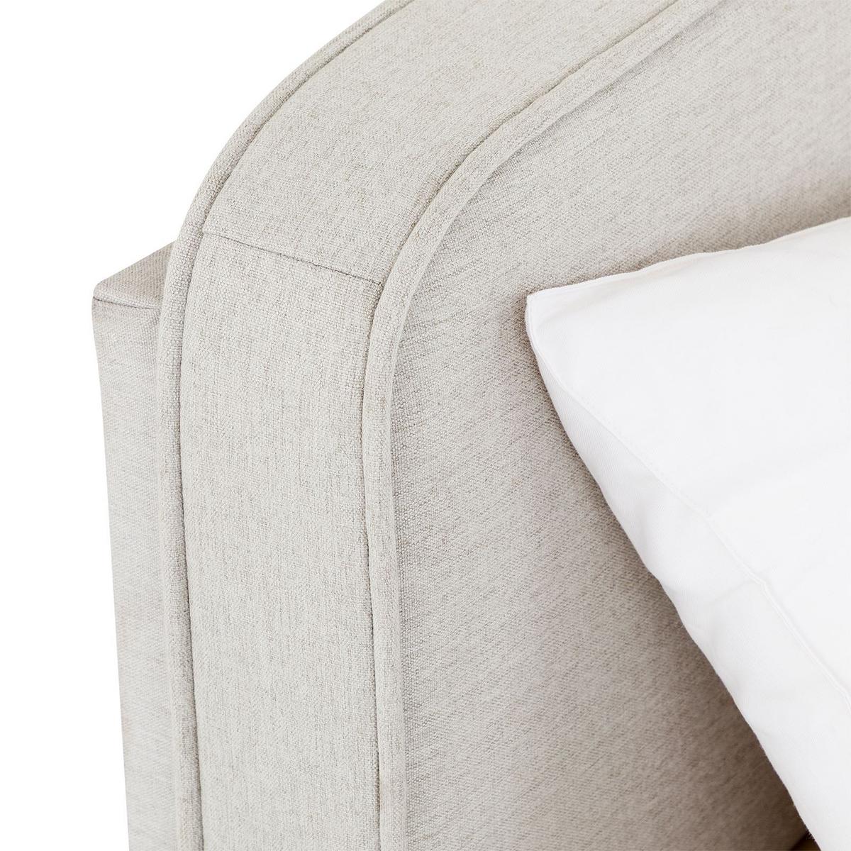 POLSTERBETT LATINI 160x200 cm hellgrau - Hellgrau, Textil (160/200cm) - IDIMEX