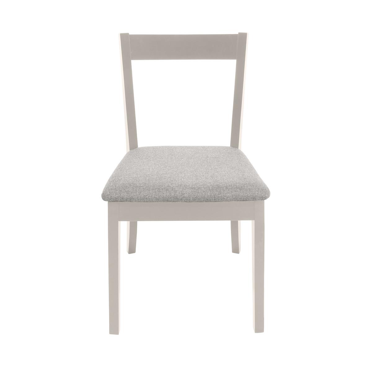 STUHL Moden mit kaschmirfarbenen Holzbeinen, Polsterstuhl, Hellgrau - Kaschmir/Hellgrau, Holz (45/84/45cm) - Beautysofa