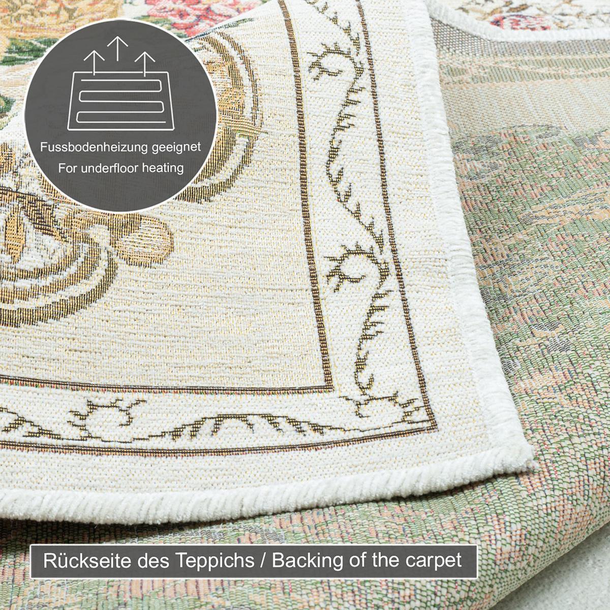 FLACHWEBTEPPICH Flomi Florence 160x230 cm - Beige, Textil (160/230cm) - THEKO