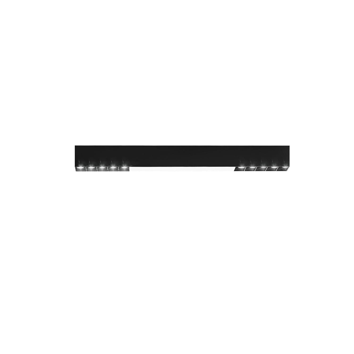 LED-DECKENLEUCHTE Ritter 53/3.5/5.5 cm - Schwarz, Metall (3.5/53/5.5cm) - Nettlife