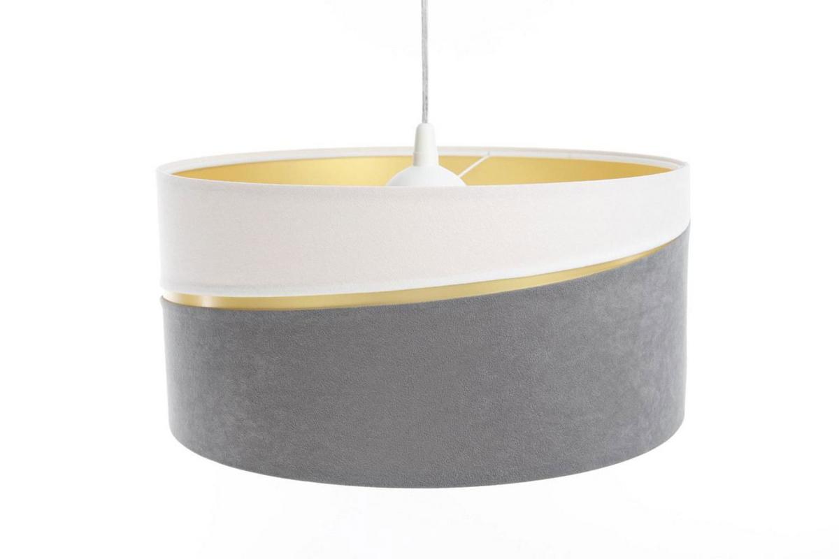 HÄNGELEUCHTE Grau 60/30 cm - Weiß/Grau, Kunststoff (60/0.4/30cm) - ONZENO