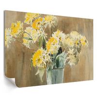 POSTER - 29x21 cm (A4) - Hannah Borger Overbeck - Vase mit Blumen - Gelb, Textil (29.7/21/0.1cm) - TULUP
