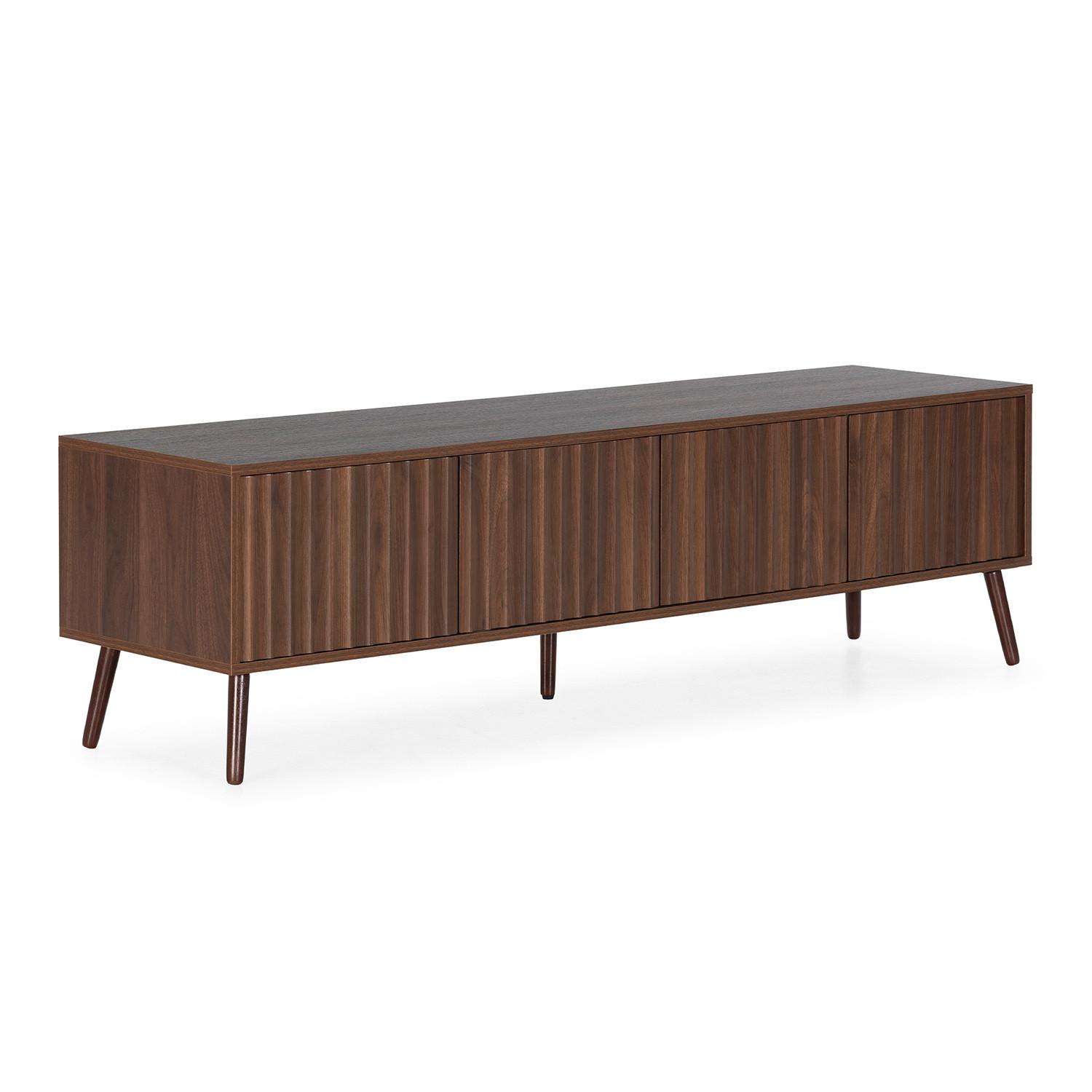 TV-ELEMENT Lluvia 4 Türen Walnuss-Effekt - Walnussfarben, Holzwerkstoff (160/45/40cm) - VS Venta-stock