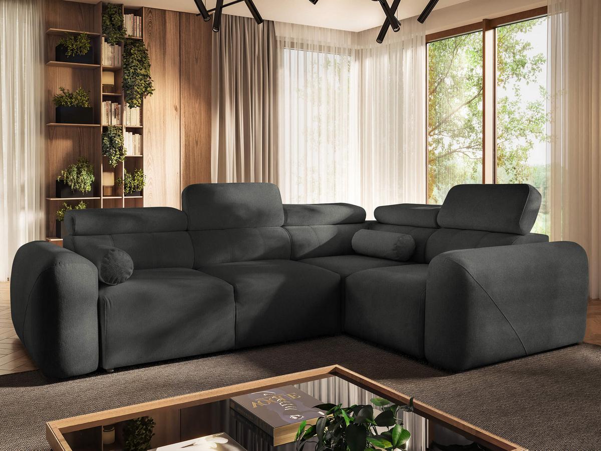ECKSCHLAFSOFA Volare II, Seite: Rechts - Anthrazit, Holz/Textil (273/204cm) - MIRJAN24