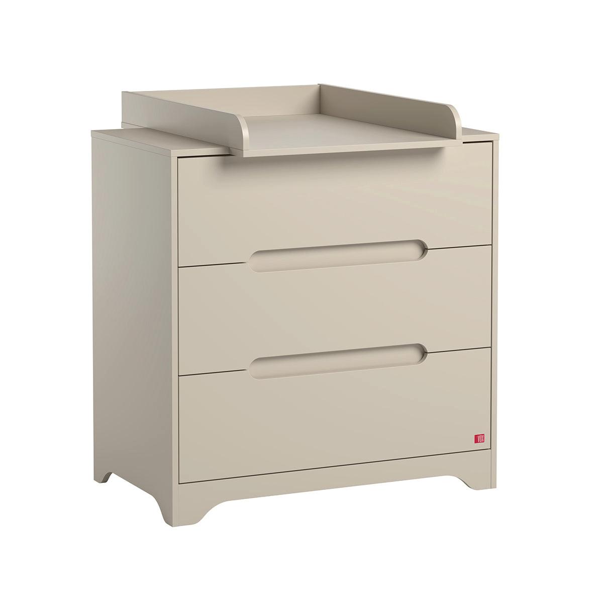 BABYZIMMER 3-teilig Ova Beige - Beige, Holzwerkstoff (144.5/86/75cm) - Petits-meubles
