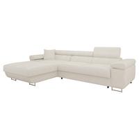 ECKSOFA Torezio Mini, Seite: Links - Ecru, Holz/Textil (280/170cm) - MIRJAN24
