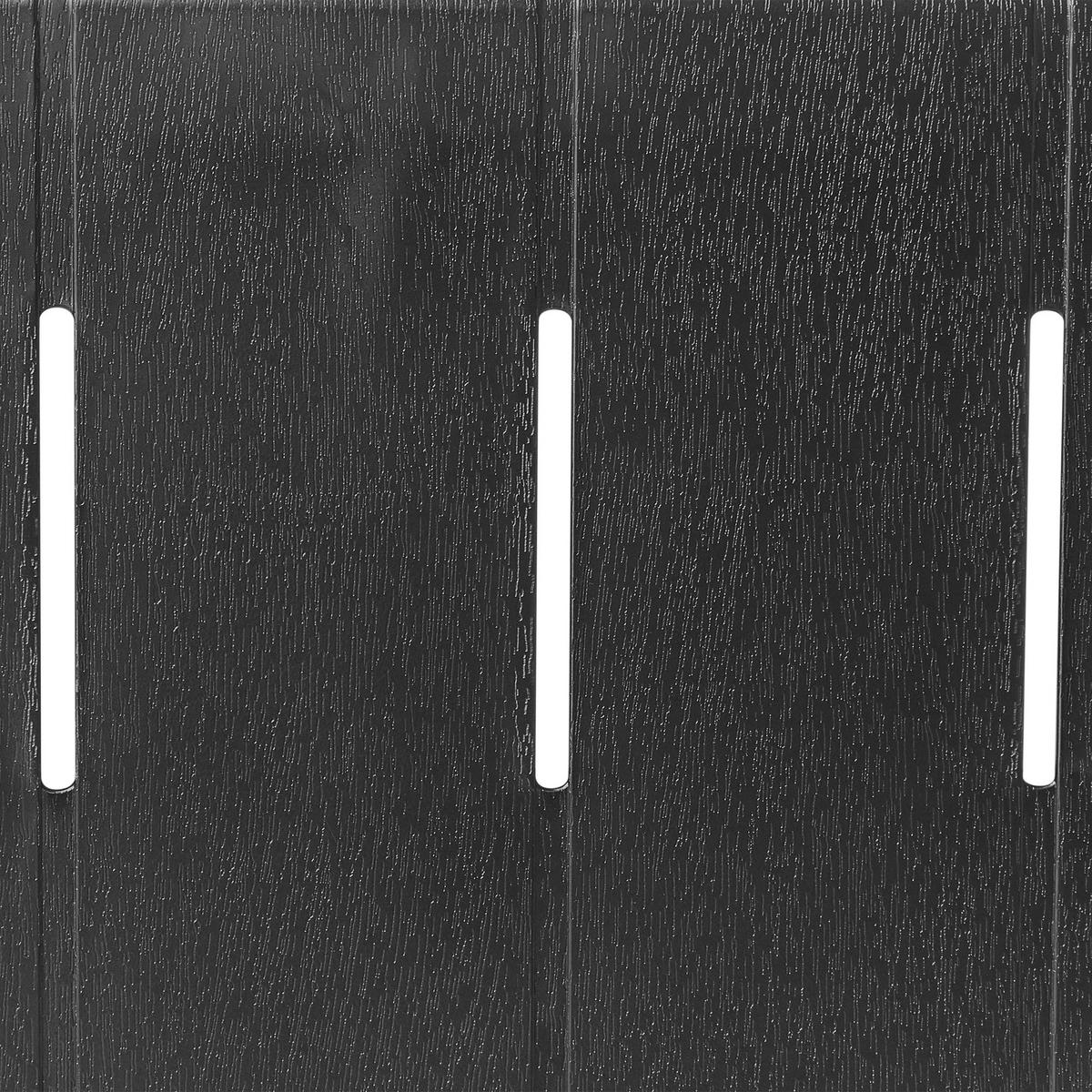 GARTENTISCH 154/84 cm Schwarz Bartica - Schwarz, Kunststoff (154/84/76cm) - Beliani